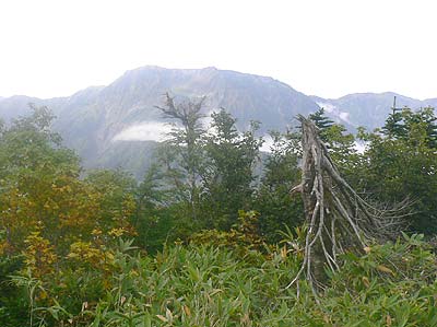 写真：奥大日岳を望む